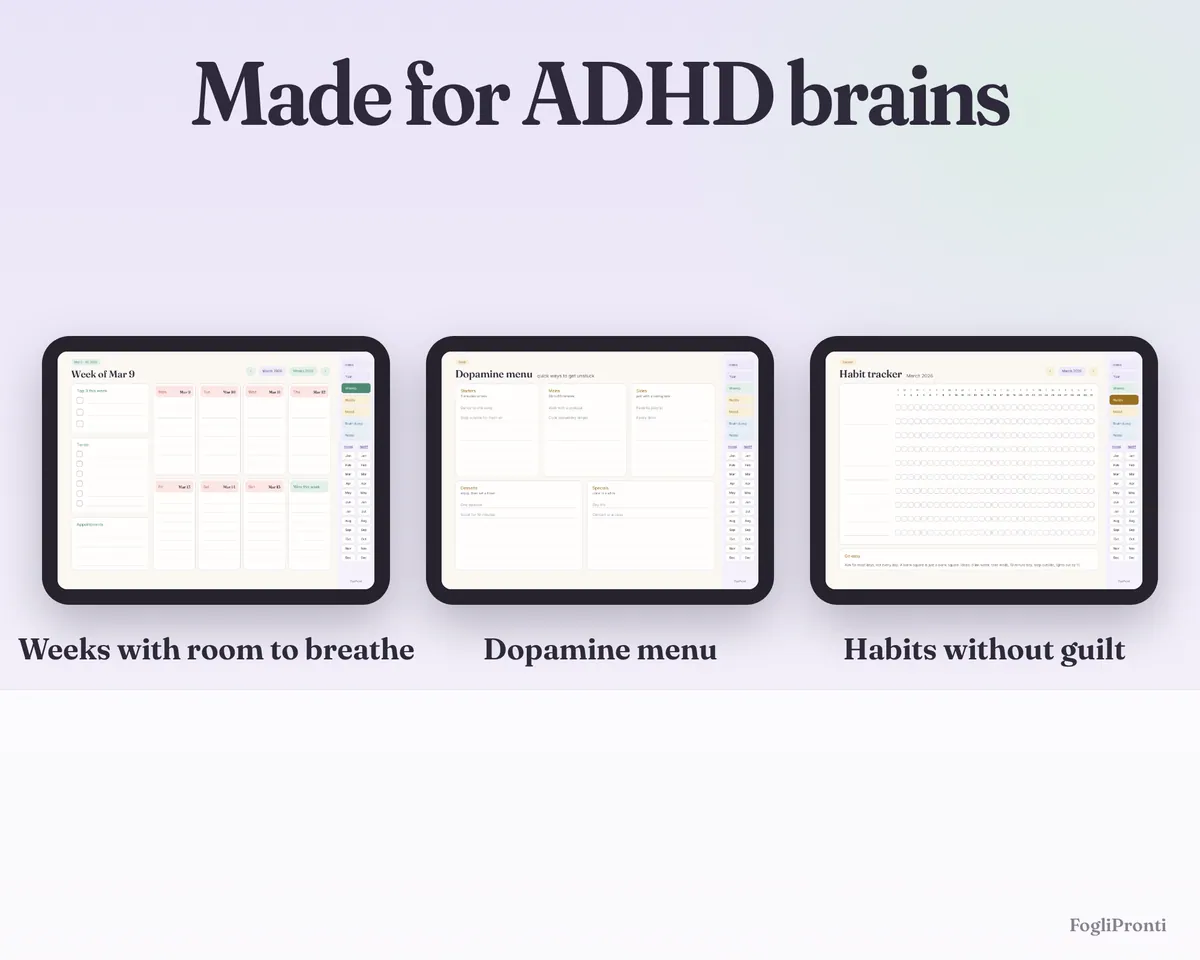 ADHD Digital Planner 2026-2027, image 5