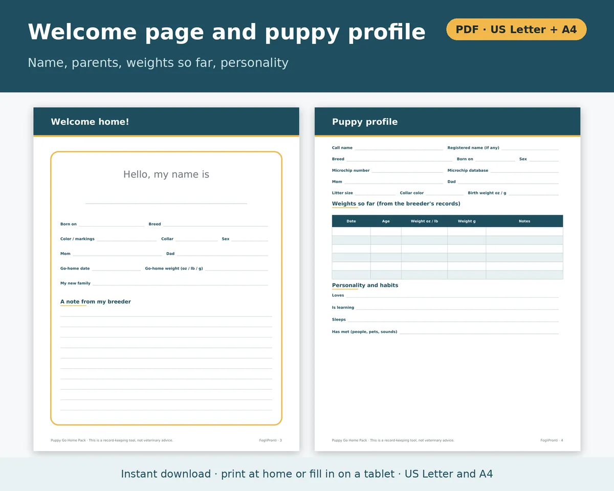 Puppy Go Home Kit Printable, image 2