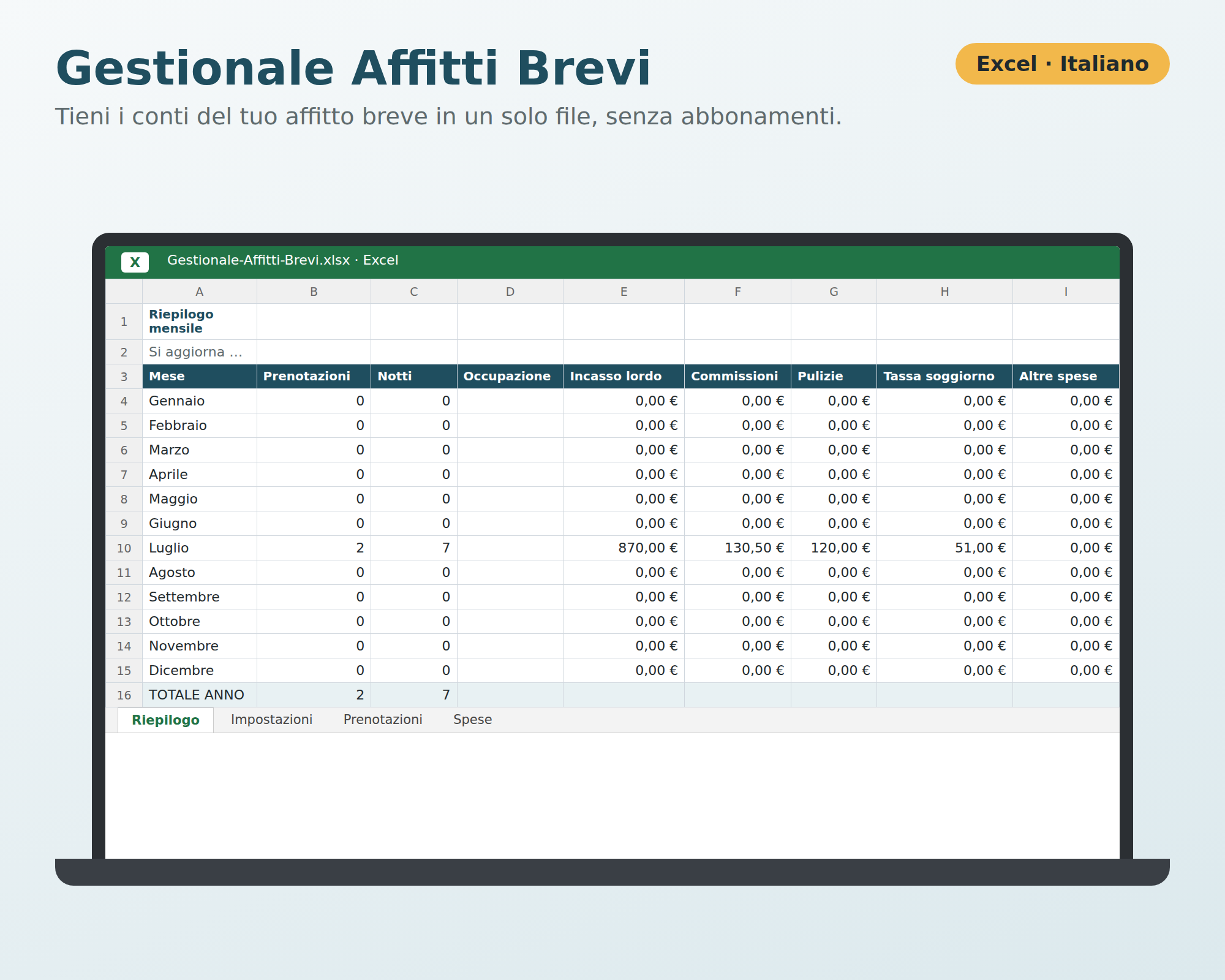 Gestionale Affitti Brevi