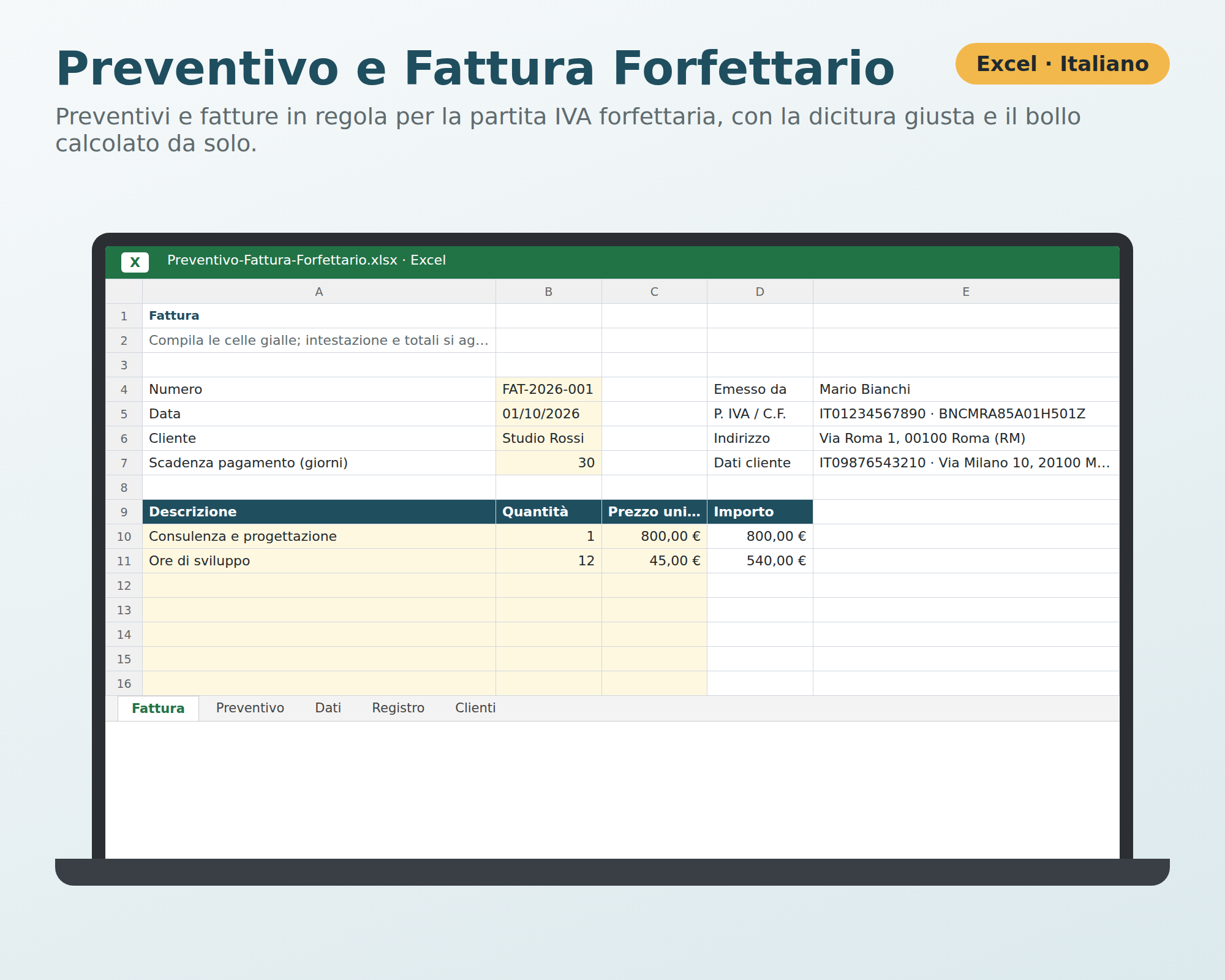 Preventivo e Fattura Forfettario