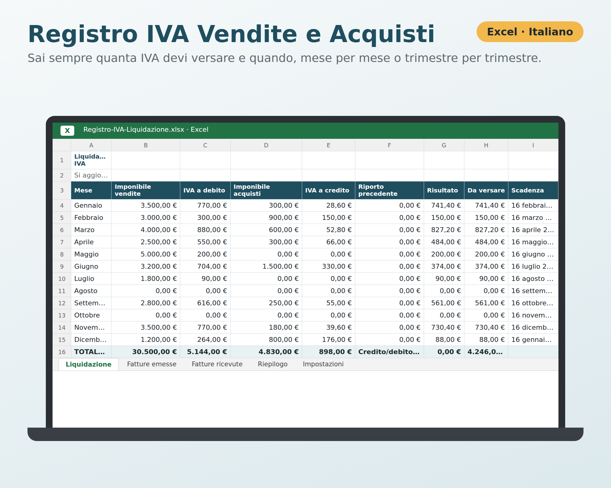 Registro IVA Vendite e Acquisti