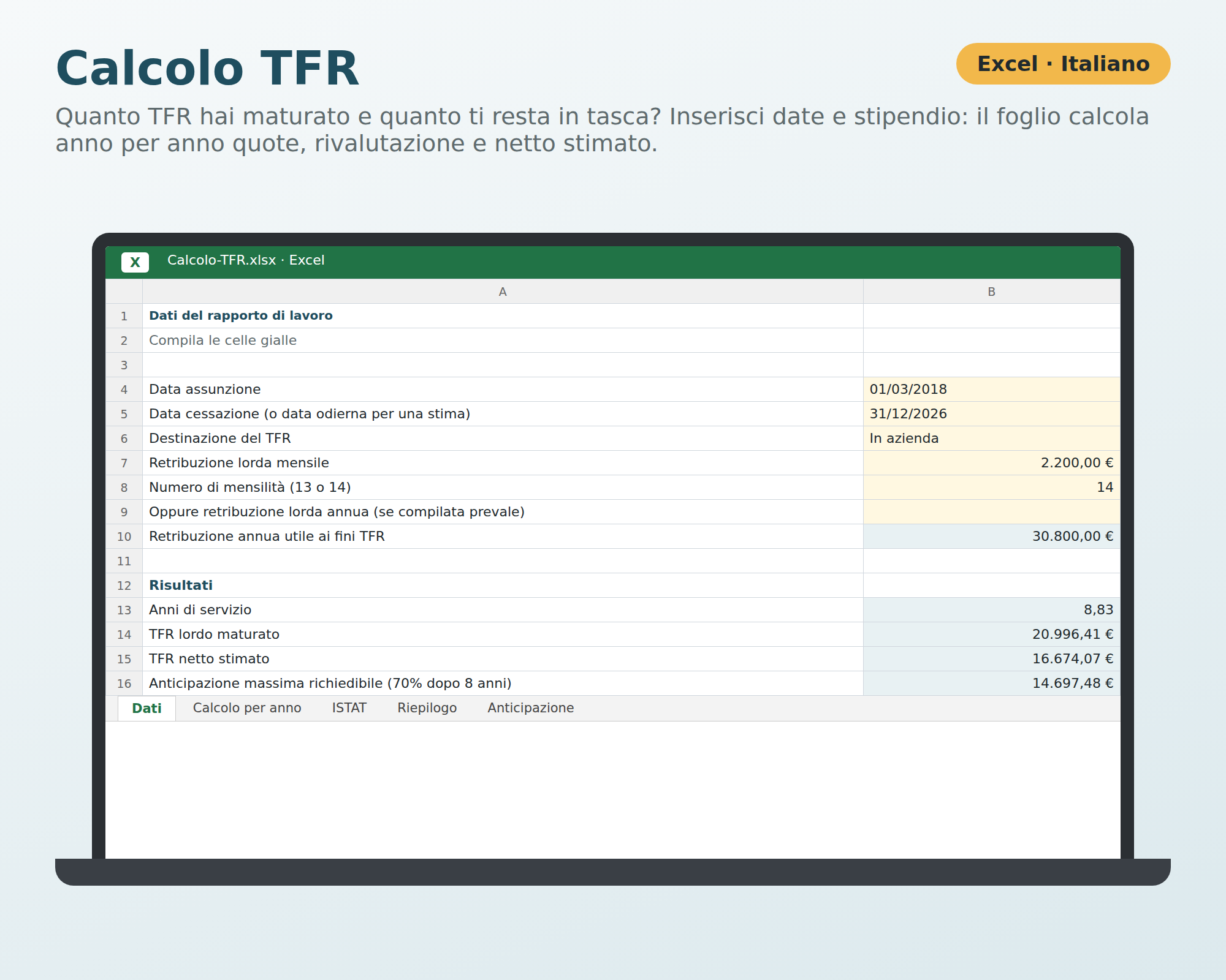 Calcolo TFR