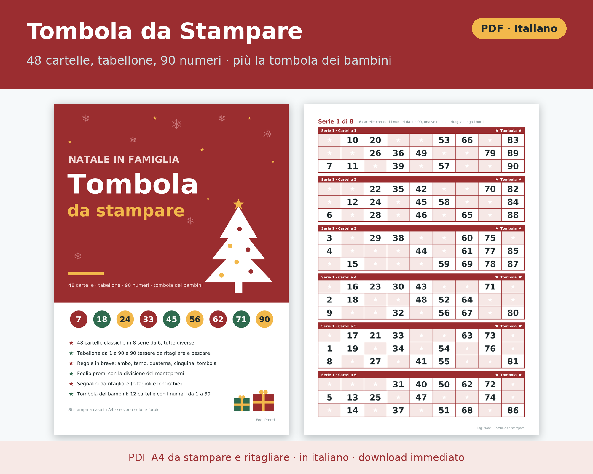 Tombola da Stampare PDF